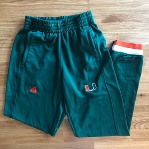 Adidas University of Miami Climalite NCAA Joggers